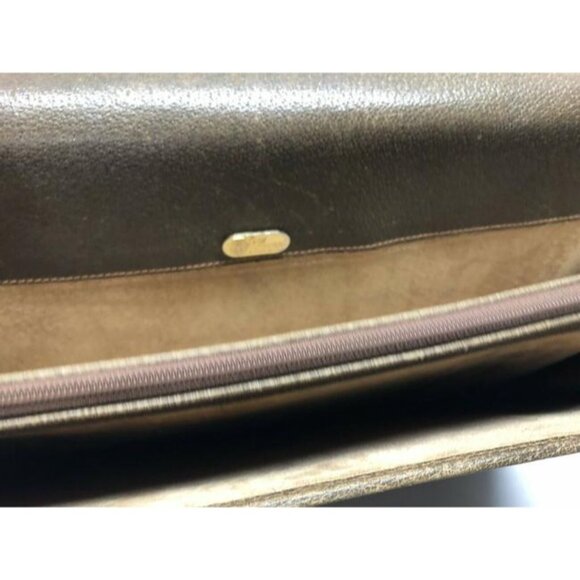 Gucci GG Supreme Brown Leather Briefcase/Portfolio - Picture 9 of 12